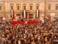 Cerimonia di inaugurazione della lapide ai Volontari della Libertà, 1980