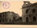 Il corpo centrale della stazione ferroviaria dopo il bombardamento aereo alleato del 26 dicembre del 1943